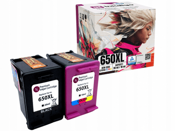 Inkdigo tusz 650 XL kompatybilny z HP DeskJet 1515 InkAdvantage1515 Certyfikat TÜV