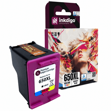 Inkdigo tusz 650 XL kompatybilny z HP DeskJet 1515 InkAdvantage1515 Certyfikat TÜV