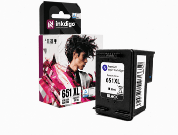 Inkdigo tusz 651 XL kompatybilny z HP DeskJet Advantage5645All-in-One Certyfikat TÜV