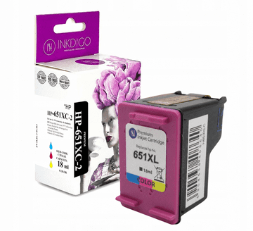 Inkdigo tusz 651 XL kompatybilny z HP DeskJet Advantage5645All-in-One Certyfikat TÜV