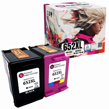 Inkdigo tusz 652 XL kompatybilny z HP DeskJet 3635 InkAdvantage1115 3775 Certyfikat TÜV