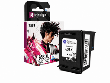 Inkdigo tusz 653 XL kompatybilny z HP DeskJet PlusInkAdvantage6475 Certyfikat TÜV
