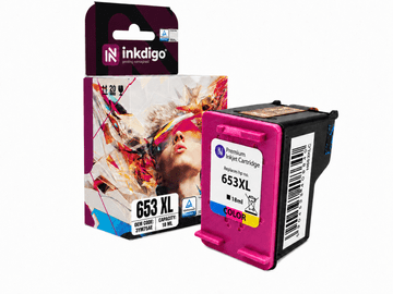Inkdigo tusz 653 XL kompatybilny z HP DeskJet PlusInkAdvantage6475 Certyfikat TÜV
