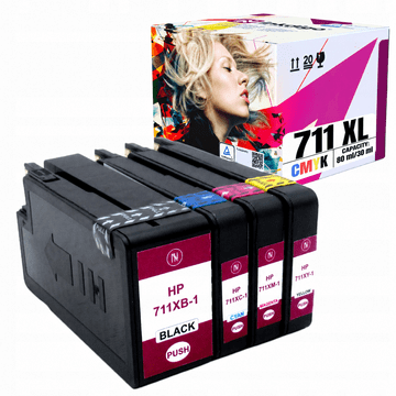 Inkdigo tusz 711 XL kompatybilny z HP DesignJet T120 T130 T125 T520 Certyfikat TÜV