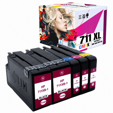 Inkdigo tusz 711 XL kompatybilny z HP DesignJet T120 T130 T125 T520 Certyfikat TÜV