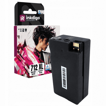 Inkdigo tusz 712 XL kompatybilny z HP DesignJet Studio24Inch T210 T230 T250 Certyfikat TÜV
