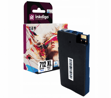 Inkdigo tusz 712 XL kompatybilny z HP DesignJet Studio24Inch T210 T230 T250 Certyfikat TÜV