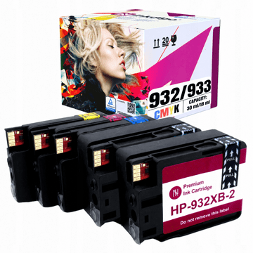 Inkdigo tusz 932XL 933 XL kompatybilny z HP OfficeJet 6100e-Printer 7510WF Certyfikat TÜV