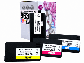 Inkdigo tusz 963XL kompatybilny z HP OfficeJet Pro 9010 9019 9026 9010e Certyfikat TÜV