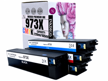 Inkdigo tusz 973XL kompatybilny z HP PageWidePro452dn PageWidePro477dwt Certyfikat TÜV