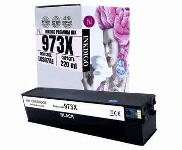 Inkdigo tusz 973XL kompatybilny z HP PageWidePro452dn PageWidePro477dwt Certyfikat TÜV