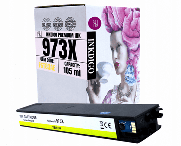 Inkdigo tusz 973XL kompatybilny z HP PageWidePro452dn PageWidePro477dwt Certyfikat TÜV