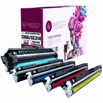 Inkdigo bęben+toner CF350 CE314 kompatybilny z HP MFPM176n MFPM177fw Certyfikat TÜV