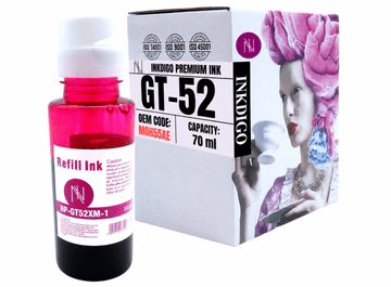 Inkdigo tusz GT52 XL kompatybilny z HP SmartTank500 DeskJet GT5810 GT5820 Certyfikat TÜV