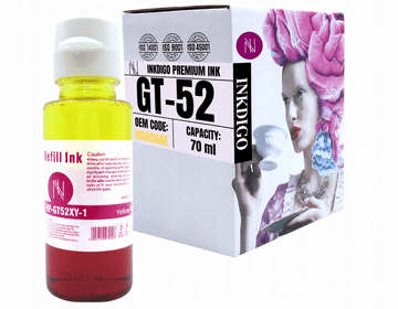 Inkdigo tusz GT52 XL kompatybilny z HP SmartTank500 DeskJet GT5810 GT5820 Certyfikat TÜV