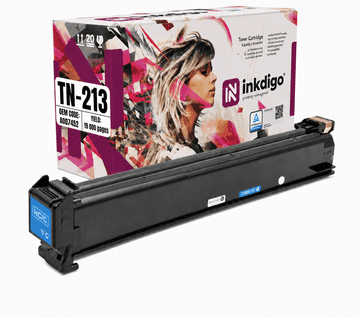 Inkdigo toner TN213C kompatybilny z Konica Minolta Bizhub C203 C253 Certyfikat TÜV