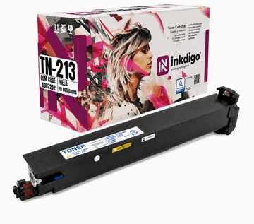Inkdigo toner TN213Y kompatybilny z Konica Minolta Bizhub C203 C253 Certyfikat TÜV