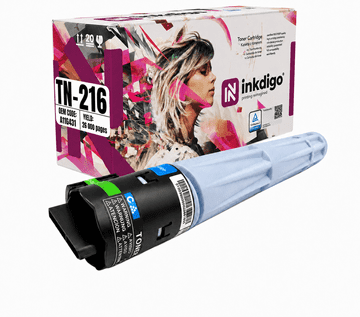 Inkdigo toner TN216C kompatybilny z Minolta Bizhub C220 Certyfikat TÜV