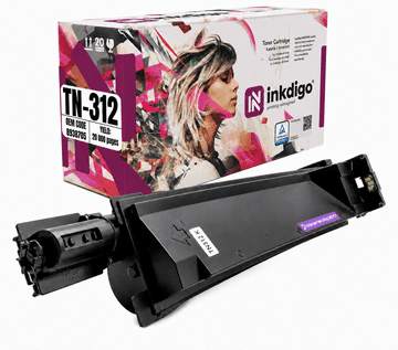 Inkdigo toner TN312K kompatybilny z Konica Minolta Bizhub C300 C352 C352P Certyfikat TÜV