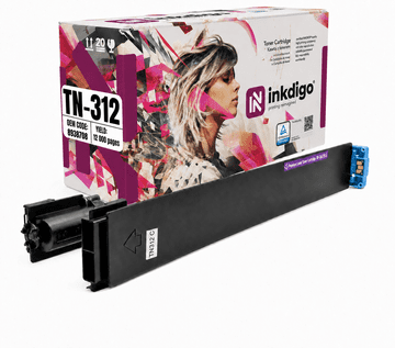 Inkdigo toner TN312C kompatybilny z Konica Minolta Bizhub C300 C352 C352P Certyfikat TÜV