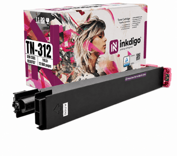 Inkdigo toner TN312M kompatybilny z Konica Minolta Bizhub C300 C352 C352P Certyfikat TÜV
