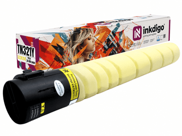 Inkdigo toner TN321Y kompatybilny z Minolta Bizhub C224 C284e C364 C224e Certyfikat TÜV