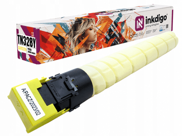 Inkdigo toner TN328Y kompatybilny z Konica Minolta Bizhub C250i C300i C360i Certyfikat TÜV