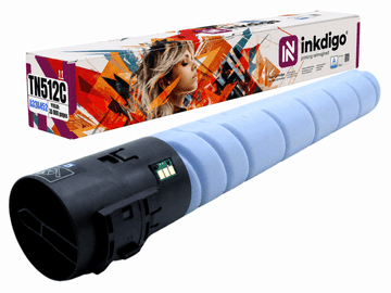 Inkdigo toner TN512C kompatybilny z Konica Minolta Bizhub C454 C554 C454e Certyfikat TÜV
