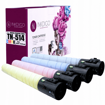 Inkdigo toner TN514 kompatybilny z Konica Minolta Bizhub C458 C558 C658 Certyfikat TÜV