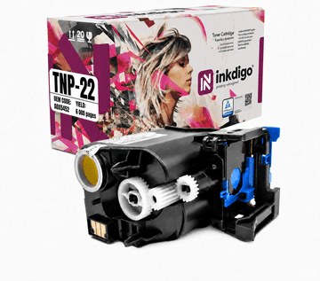 Inkdigo toner TNP22Y kompatybilny z Konica Minolta Bizhub C35 C35P Certyfikat TÜV