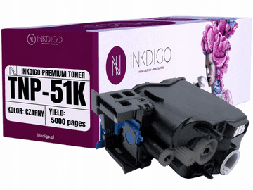 Inkdigo toner TNP51K kompatybilny z Konica Minolta Bizhub C3110 Certyfikat TÜV