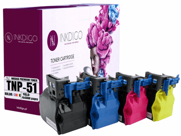 Inkdigo toner TNP51 kompatybilny z Konica Minolta Bizhub C3110 Certyfikat TÜV