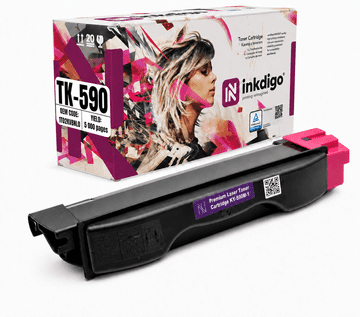 Inkdigo toner TK590M kompatybilny z Kyocera ECOSYS M6026cdn FS-C2026MFP Certyfikat TÜV
