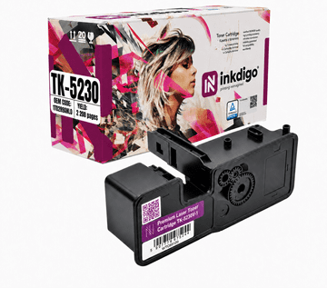 Inkdigo toner TK5230Y kompatybilny z Kyocera ECOSYS M5521cdn P5021cdn P5021 Certyfikat TÜV