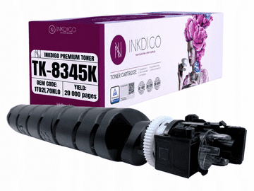 Inkdigo toner TK8345K kompatybilny z Kyocera TASKalfa2552ci TASKalfa2553ci Certyfikat TÜV