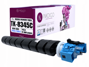 Inkdigo toner TK8345C kompatybilny z Kyocera TASKalfa2552ci TASKalfa2553ci Certyfikat TÜV