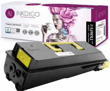 Inkdigo toner TK865Y kompatybilny z Kyocera TASKalfa250ci TASKalfa300ci Certyfikat TÜV