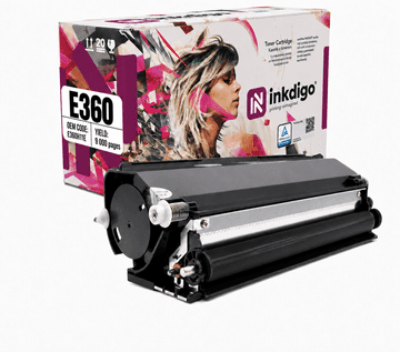 Inkdigo toner E360H11E kompatybilny z Lexmark E360 E460DN E462 E360D E360DN Certyfikat TÜV