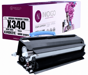 Inkdigo toner X340H21G kompatybilny z Lexmark X342 X342N Certyfikat TÜV