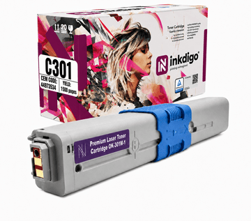 Inkdigo toner 44973534 kompatybilny z OKI C301DN MC332DN C321DN MC342DN Certyfikat TÜV
