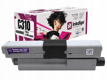 Inkdigo toner 44469803 kompatybilny z OKI C310DN MC351DN C510DN C530DN Certyfikat TÜV