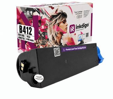 Inkdigo toner 45807102 kompatybilny z OKI B412DN MB472dnw B432DN B512DN Certyfikat TÜV