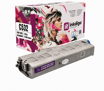 Inkdigo toner 46490607 kompatybilny z OKI C532DN MC563DN C542DN MC573DN Certyfikat TÜV