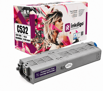 Inkdigo toner 46490606 kompatybilny z OKI C532DN MC563DN C542DN MC573DN Certyfikat TÜV