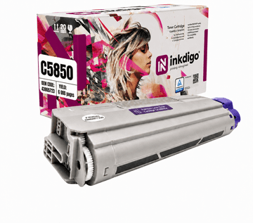 Inkdigo toner 43865723 kompatybilny z OKI C5850 MC560DN C5950CDTN C5950DTN Certyfikat TÜV