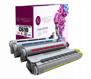 Inkdigo toner 44315305-44315308 kompatybilny z OKI C610CDN C610DN C610DTN Certyfikat TÜV