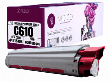 Inkdigo toner 44315306 kompatybilny z OKI C610CDN C610DN C610DTN C610DM Certyfikat TÜV