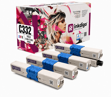 Inkdigo toner 46508712 kompatybilny z OKI C332DN MC363DNW C332DNw MC363N Certyfikat TÜV