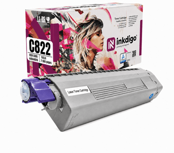 Inkdigo toner 44844616 kompatybilny z OKI C822CDTN C822DN C822N Certyfikat TÜV