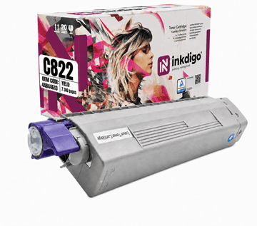 Inkdigo toner 44844613 kompatybilny z OKI C822CDTN C822DN C822N Certyfikat TÜV